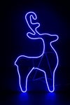 Neon Rope Light Silhouette Christmas Reindeer Calf Outdoor Wall Garden Decor UK