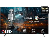 75" HISENSE 75E7NQTUK PRO  Smart 4K Ultra HD HDR QLED TV with Amazon Alexa, Silver/Grey