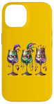 Coque pour iPhone 14 Verre à vin en forme de plume pour bal masqué