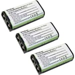 vhbw 3x Batteries compatible avec Sony MDR-RF860RK, MDR-RF925RK, MDR-RF970RK, MRD-RF811F casque audio, écouteurs sans fil (700mAh, 2,4V, NiMH)