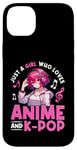 iPhone 14 Plus Just a Girl Who Loves Anime and K-Pop Anime Merch Japanese Case