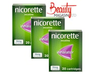 3 X 20 Nicorette 15mg Nicotine Inhalator 60 Cartridges For Light & Heavy Smokers