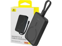 Baseus Magnetic Mini 10000Mah, Usb-C 20W Magsafe Powerbank (Black)