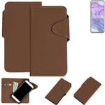 WALLET CASE PHONE CASE FOR Motorola Razr 50 Ultra BROWN BOOKSTLYE PROTECTIVE HUL