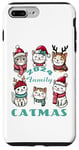 Coque pour iPhone 7 Plus/8 Plus Catmas Famille Chat Kitty Funny Christmas Holiday 2024