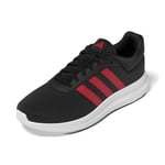 adidas Homme Lite Racer 4.0 Shoes Chaussures, Core Black/Better Scarlet/Better Scarlet, 43 1/3 EU