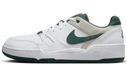 Nike Homme Full Force Lo COB Sneaker, White/Vintage Green-Sea Glass, 45 EU