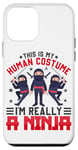 Coque pour iPhone 12 mini C'est mon costume humain, je suis vraiment un ninja