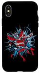 Coque pour iPhone X/XS Marvel Comics Falcon Hawkeye Black Widow Spider-Man