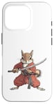 Coque pour iPhone 16 Pro Anime Samurai Squirrel Warrior Kids