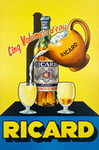 RICARD ApéRITIF Rbxq - POSTER HQ 50x75cm d'une AFFICHE VINTAGE