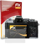 atFoliX 3x Film Protection d'écran pour Olympus E-M5 Mark III mat&antichoc