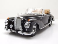 Mercedes 300 Sc W188 Cabriolet 1957 Noir Maquette de Voiture 1:18 KK Scale