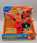 Vtech Switch & Go Dinos Akuna The Velociraptor Dinosaur Motorbike Kids Learning