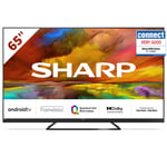 SHARP 65 Inch TV 4K Ultra High Definition Quantum Dot Android Smart TV 65EQ3KA