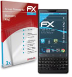 atFoliX 3x Film Protection d'écran pour Blackberry Key2 Protecteur d'écran clair