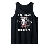 Eat Trash Lift Heavy Racoon Gym and Fitness Cute Racoon Tank Top