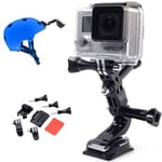 XCSOURCE® 2x Bras pivotant Assemblée Poignée, écrou à oreilles 3M support Adhesive + base pour GoPro Hero 1 2 3 3+ OS32