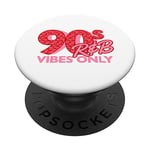 90s R&B Vibes Only Nineties RnB Music Heart Print PopSockets Swappable PopGrip