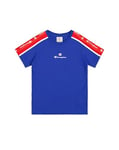 Champion Legacy Retro Sport B (306859) - Taped SS Crewneck T-Shirt, Deep Blue (BAI/CRD/WHT), 11-12 years (L) Boys FW24