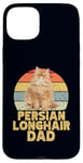 Coque pour iPhone 15 Plus Persian Long Hair Cat Dad Retro Vintage Style Cool Cats Lover