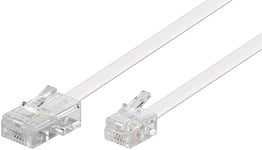 RJ45 till RJ11 modular signal- och telekabel 3m vit