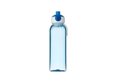 Mepal - Water Bottle Pop-Up Campus - Leak Proof Water Bottle for School & On The Go - Transparent Drinking Bottle - BPA-Free & Dishwasher Safe - 500 ml - Blue