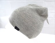 SATILA of Sweden - Solid Grey Melange Beanie Toque Hat Mens Womens UNISEX Tags