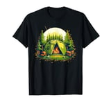 Funny Flames in Tent for crazy camping Adventures T-Shirt