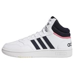 adidas Women's Hoops 3.0 Mid Classic Vintage Shoes Sneaker, FTWR White/Legend Ink/FTWR White, 9.5 UK