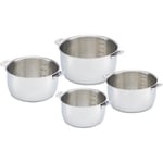 Série casseroles Select D : 14,16,18,20 cm inox - lot de 4