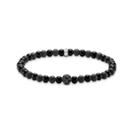 Thomas Sabo Talisman armband positiv energi med obsidian (Storlek : 21 cm)