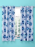 Catherine Lansfield Tie Dye Football Reversible Eyelet Curtains