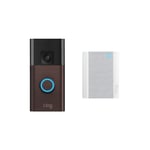 Ring Battery Video Doorbell + Chime - Venetian Bronze