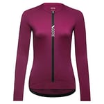 GORE WEAR Women's Breathable Cycling Jersey, Torrent, Fast Moisture Wicking, Long Sleeve Road Bike Style Cycling Shirt, Process Purple, 34