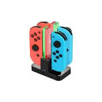 Whwy - 4 en 1 Chargeur Station de Charge pour Joy Con, Station de Recharge pour Manettes Nintendo Switch Dock avec Indicateur led, usb Type-C - IMZ4O