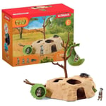 Coffret Rendez-vous des suricates, figurines animaux sauvages, Schleich 42595 Wild Life, Pour enfant dès 3 ans