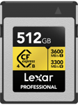 Lexar Professional CFexpress 4.0 Pro Gold - 3600MB/s - 512GB