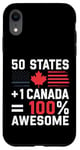 Coque pour iPhone XR 50 États + Canada = 100 % génial