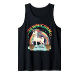 Funny Hanukkah Jewnicorn Unicorn Girl LGBT Jewish Chanukah Tank Top