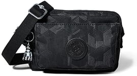 Kipling Abanu Sac à bandoulière pour femme Taille unique - Noir - Grille mystérieuse, One Size