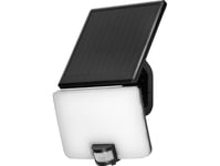 Orno Solis Led 10W, Solar Spotlight Med Pir Bevegelsessensor, 1200Lm, Ip54, 4000K, 3000 Mah, Svart