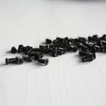 30pcs Black Computer Pc Case Cooling Fan Durable Screw For Fans