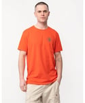 Fjallraven 1960 Logo Mens T-shirt - Orange - Size Large