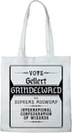 FANTASTIC BEASTS TOTE BAG VOTE GRINDELWALD», REFERENCE : BWFABEMBB006, BLANC, 38 X 40 CM