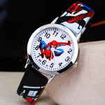 Barn Pojkar Spiderman Quartz Klocka Armband black