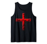 The Rugged Cross of Salvation of Jesus God Trinity Tank Top