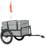 Rootz Bicycle Trailer - Cargo Carrier - Transport Trailer - 65L förvaringslåda - Robust stålkonstruktion - 60 cm x 40 cm x 36 cm