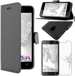 - Coque Compatible Avec Wiko Freddy Etui Pu Cuir Housse Portefeuille Porte-Cartes Support Stand, Noir + Film Protection Écran Verre Trempé [Appareil 143 X 71.8 X 10.6mm, 5.0''][L1299]