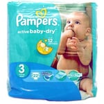 Pampers Baby Dry - 22 Couches - Taille 3